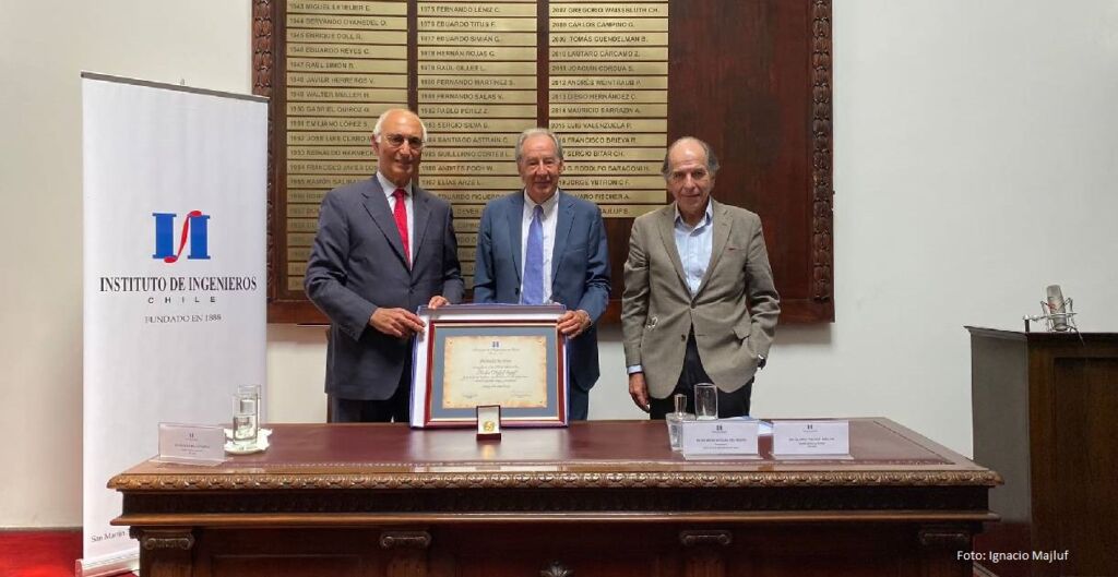 Nicolás Majluf, Medalla de Oro, Instituto de Ingenieros de Chile